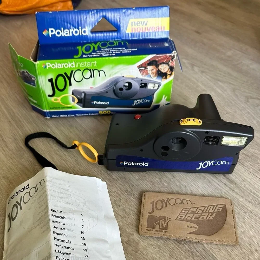 Vintage Y2K Polaroid Instant JoyCam in Box with Manual Bonus MTV Photo Holder